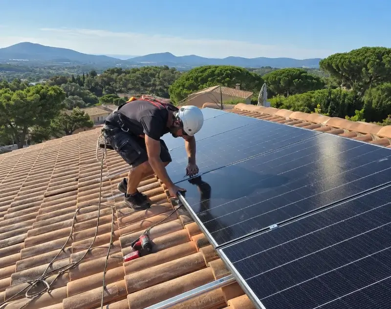 Installateur panneaux solaires Les Mages — pose photovoltaïque sur toiture
