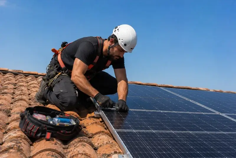 Maintenance et monitoring de panneaux solaires aux Mages