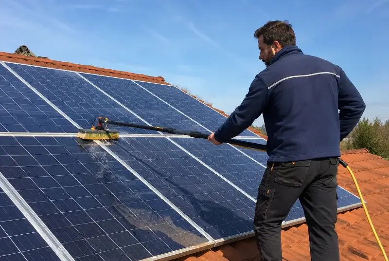 Nettoyage et entretien de panneaux solaires aux Mages