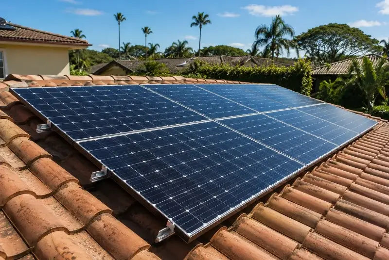 Installation de panneaux solaires aux Mages