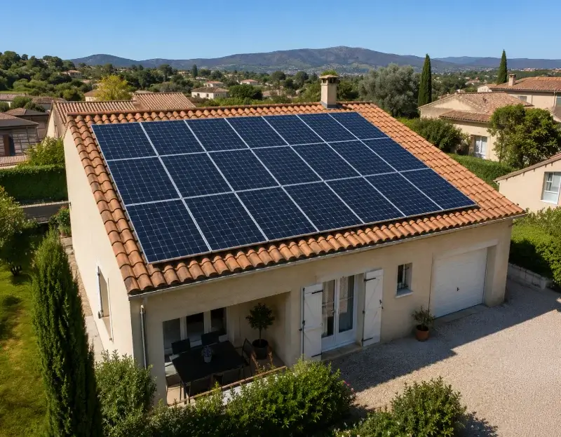 Prime à l'autoconsommation panneaux solaires Les Mages — aide financière de l'État